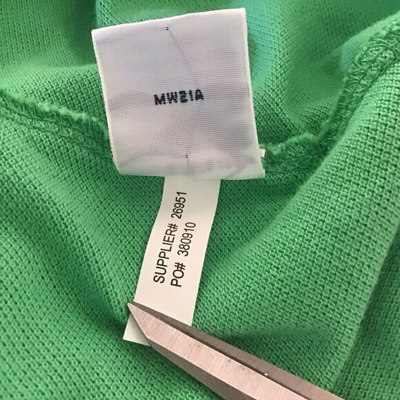 Polo By Ralph Lauren Lrge Green Pique Polo Shirt Navy Polo Crossed Mallets Crest - Picture 12 of 14